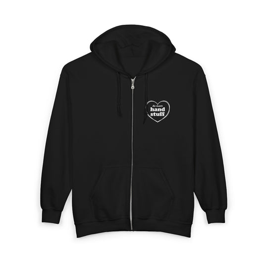 do more hand stuff - embroidered Unisex Heavy Blend™ Full Zip Hooded Sweatshirt