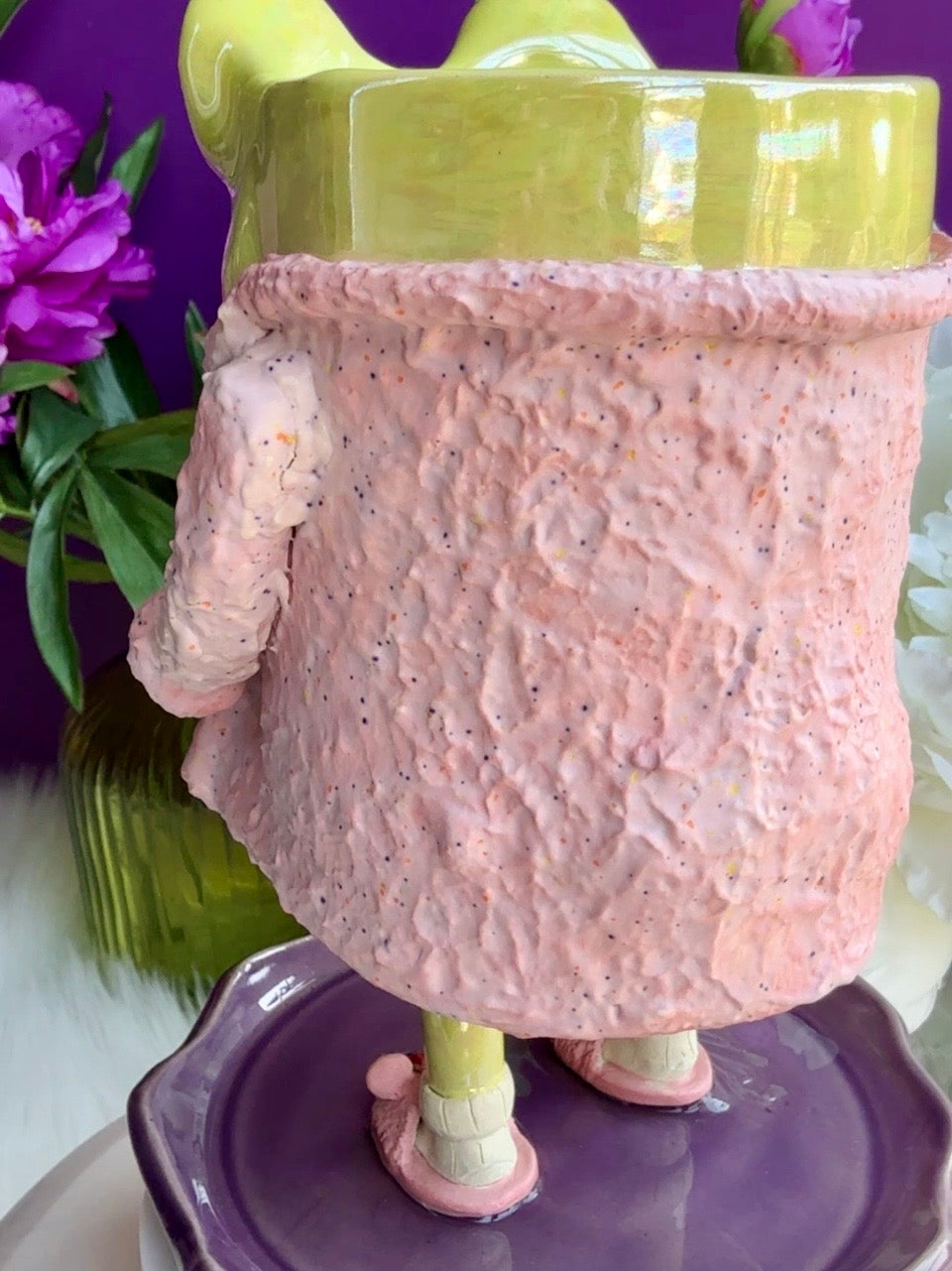 Ticket for a chance to win Stacie- the peeing frog planter.  Please read listing 💜