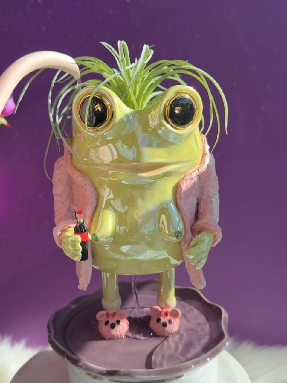 Ticket for a chance to win Stacie- the peeing frog planter.  Please read listing 💜