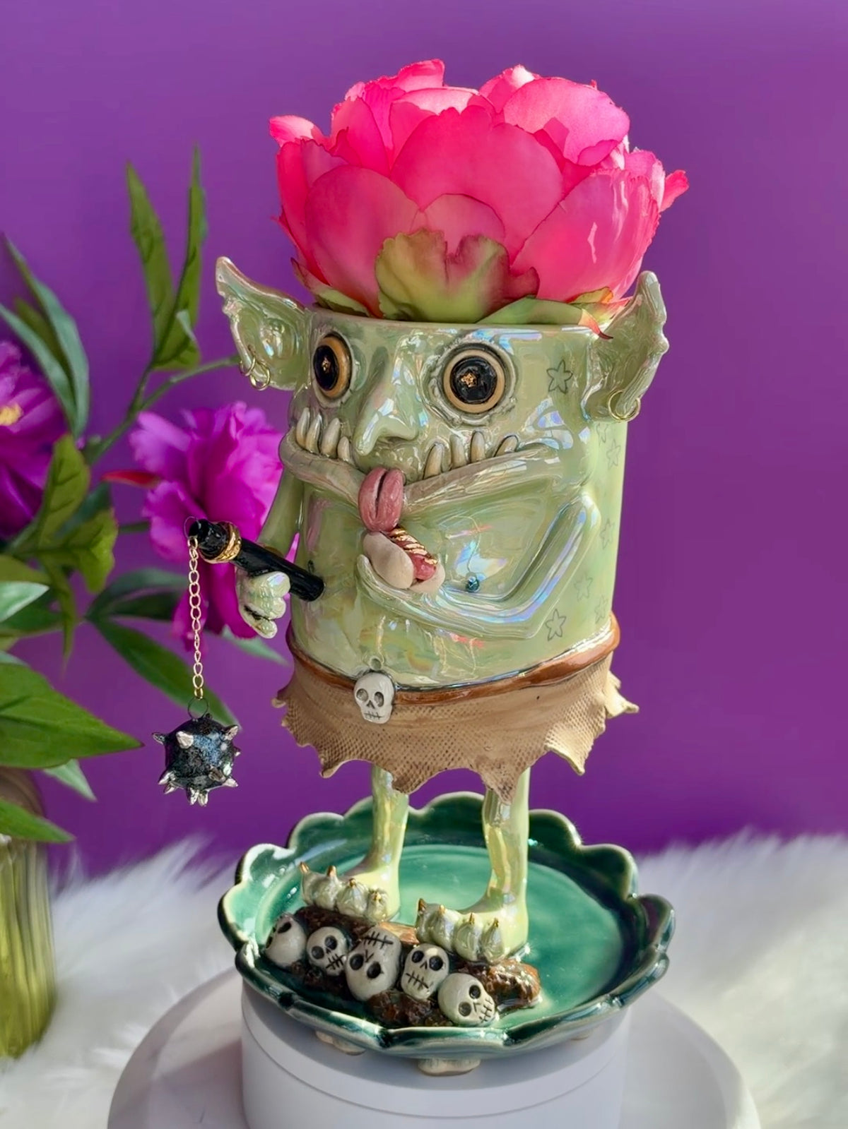 Ticket for a chance to win Prince Piddlepot- the peeing goblin planter.  Please read listing 💜
