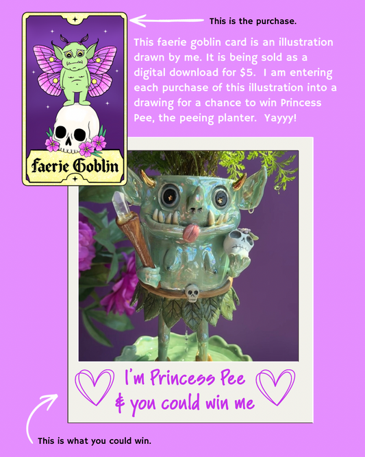 Faerie Goblin Digital Download - entry into Princess Pee Drawing: READ DESCRIPTION